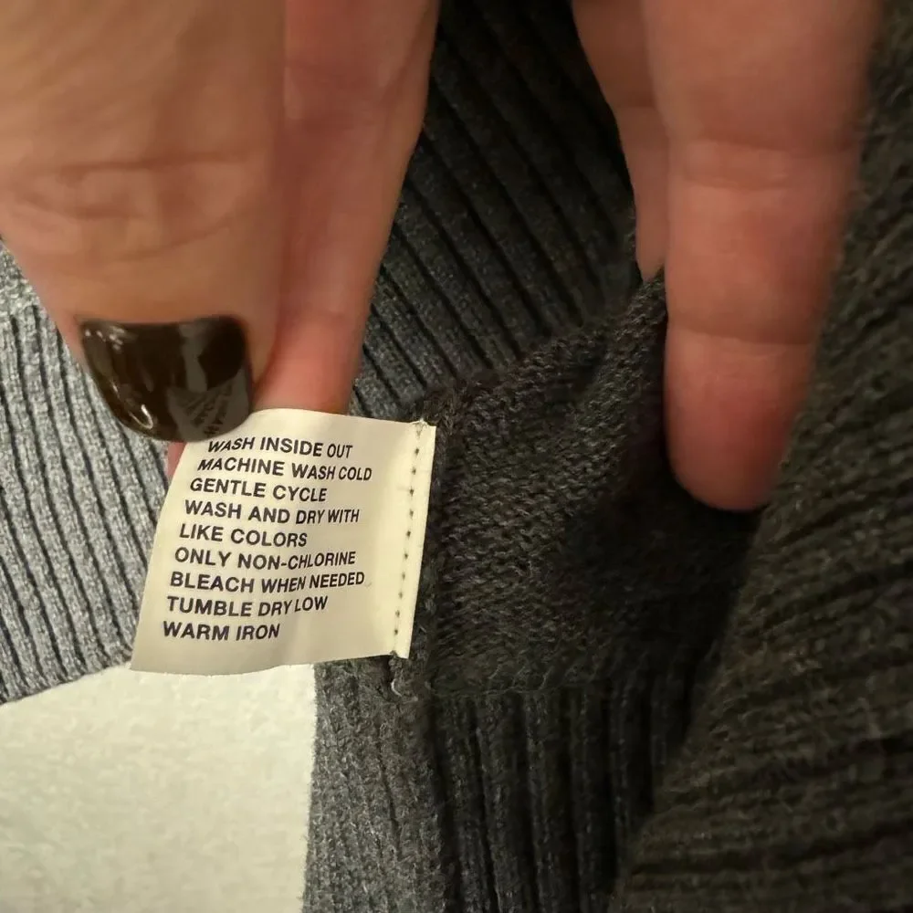 Vintage Gap Men’s Grey Cotton/Wool Sweater Size XL